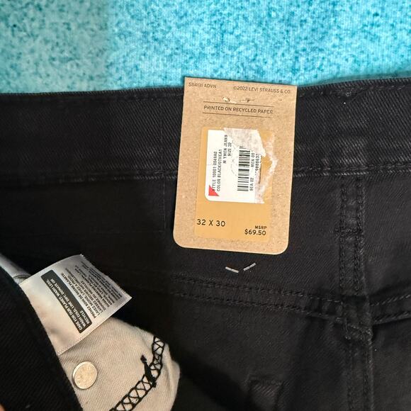 Levi’s 511 Men’s Jeans 32x30 Black Slim Fit Stretch Denim NWT - Picture 12 of 16